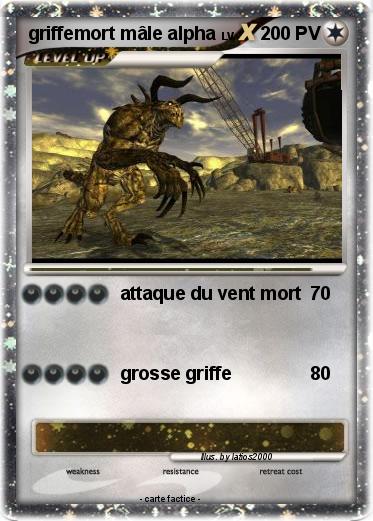 Pokemon griffemort mâle alpha