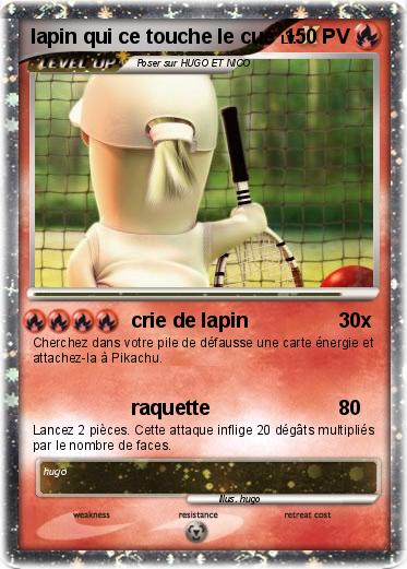 Pokemon lapin qui ce touche le cue