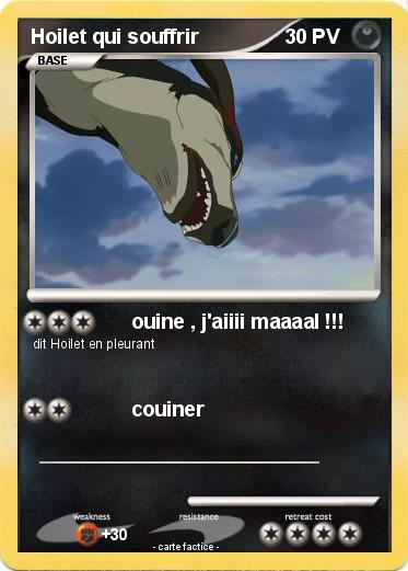 Pokemon Hoilet qui souffrir