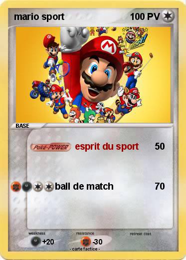 Pokemon mario sport