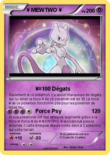 Pokemon ¥ MEWTWO ¥