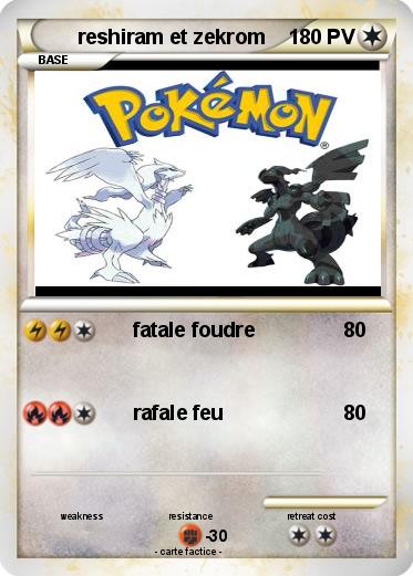 Pokemon reshiram et zekrom
