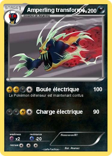 Pokemon Amperling transformé