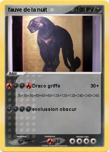 Pokemon fauve de la nuit
