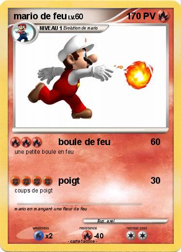 Pokemon mario de feu