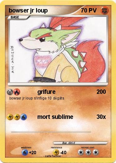 Pokemon bowser jr loup