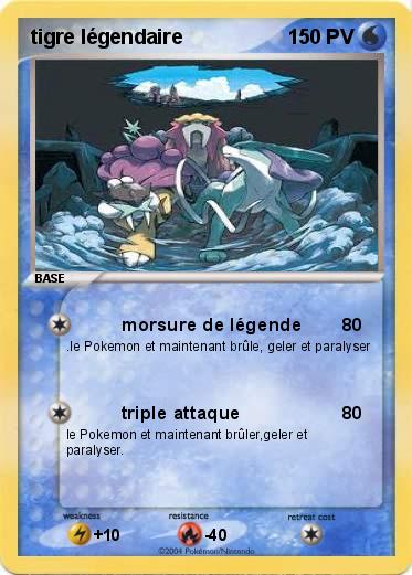 Pokemon tigre légendaire