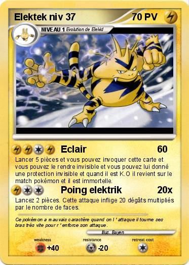 Pokemon Elektek niv 37