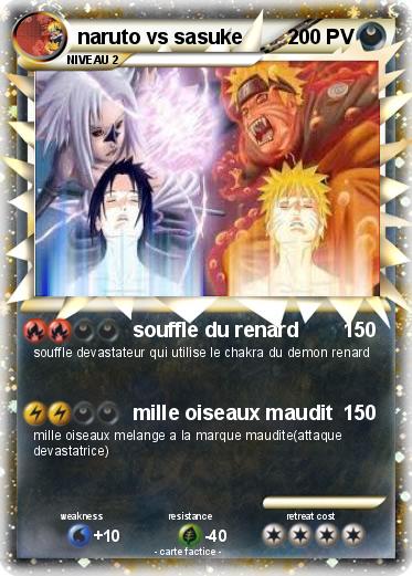 Pokemon naruto vs sasuke