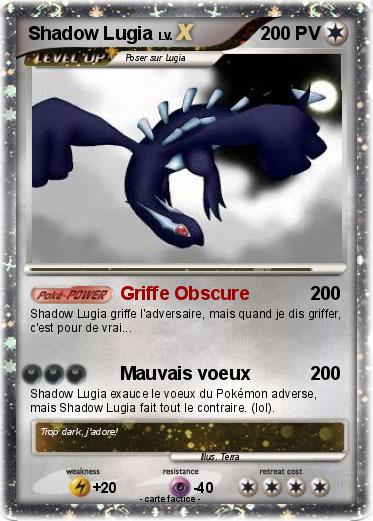 Pokemon Shadow Lugia