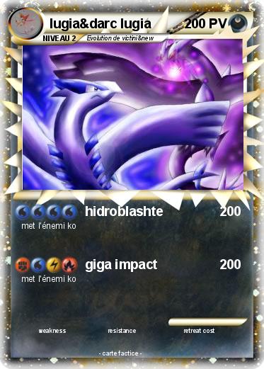 Pokemon lugia&darc lugia