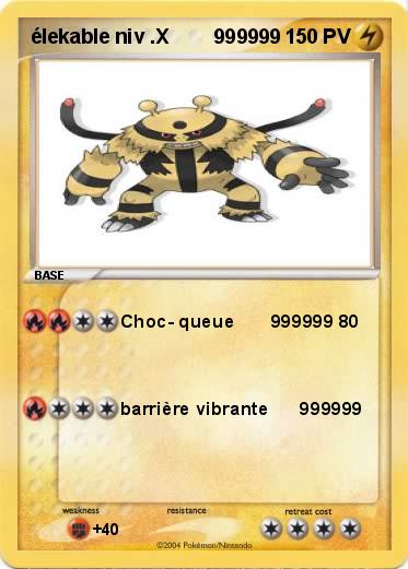 Pokemon élekable niv .X        999999