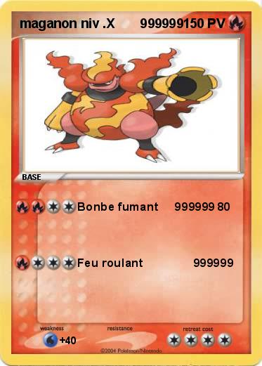 Pokemon maganon niv .X       999999