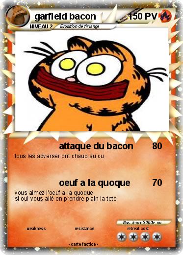 Pokemon garfield bacon