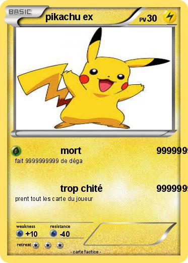 Pokemon pikachu ex