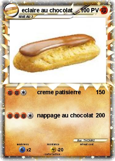 Pokemon eclaire au chocolat