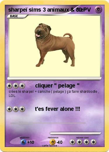 Pokemon sharpeï sims 3 animaux & cie