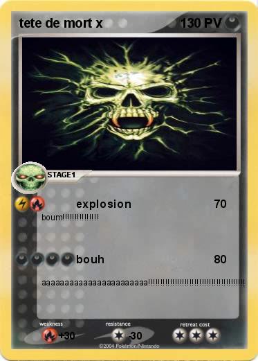 Pokemon tete de mort x