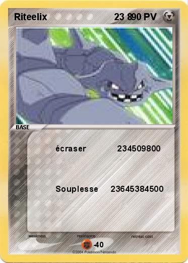 Pokemon Riteelix                          23 8