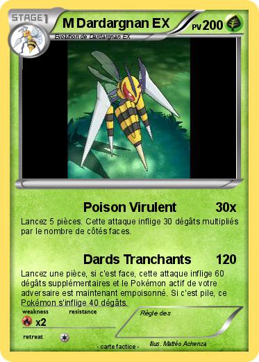 Pokemon M Dardargnan EX