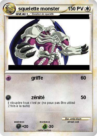 Pokemon squelette monster