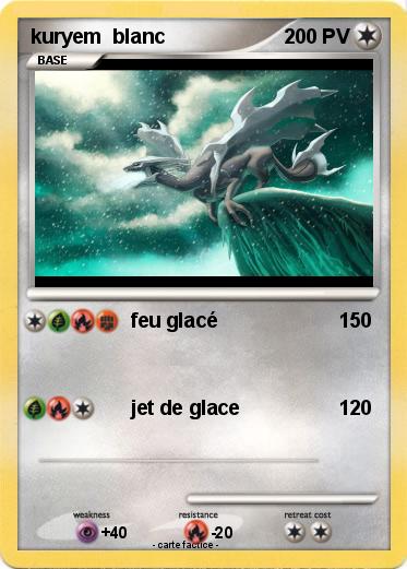 Pokemon kuryem  blanc
