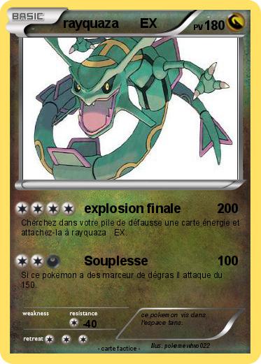Pokemon rayquaza      EX