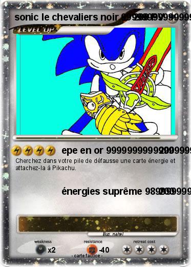 Pokemon sonic le chevaliers noir 999999999999999999