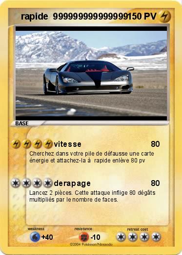 Pokemon    rapide  999999999999999                                                                   15000000000
