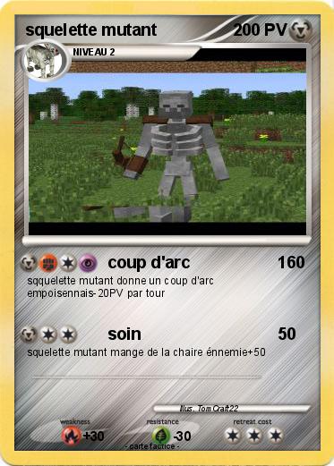 Pokemon squelette mutant