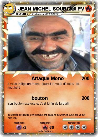 Pokemon JEAN MICHEL SOURCIL