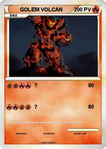 Pokemon GOLEM VOLCAN