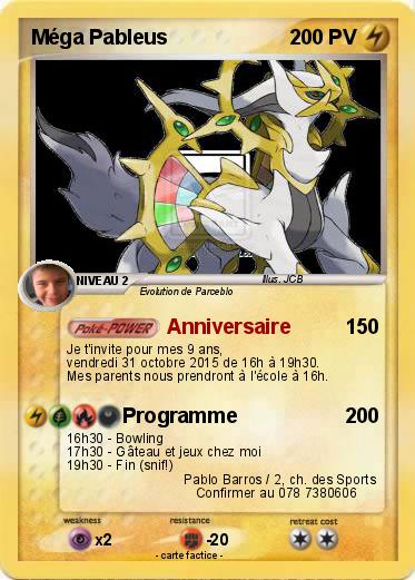 Pokemon Méga Pableus