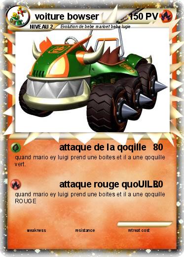 Pokemon voiture bowser