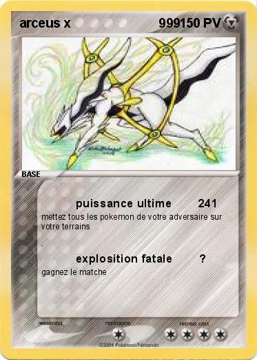 Pokemon arceus x                         999