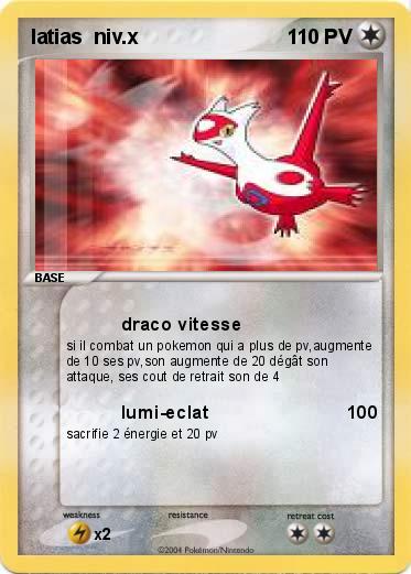 Pokemon latias  niv.x