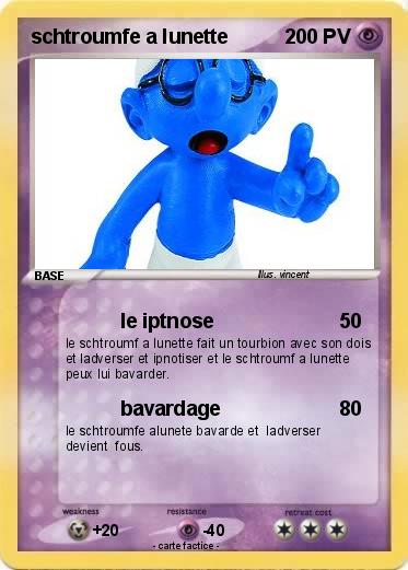 Pokemon schtroumfe a lunette