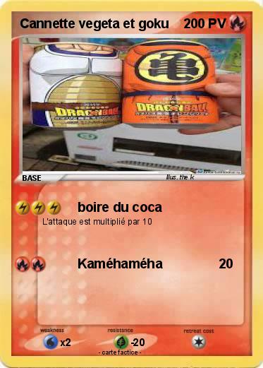 Pokemon Cannette vegeta et goku