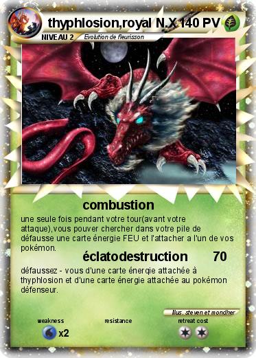 Pokemon thyphlosion,royal N.X