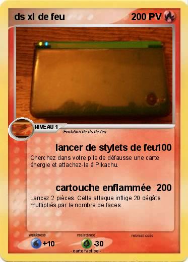 Pokemon ds xl de feu