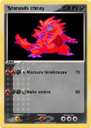 Pokemon Tyranosife chiney