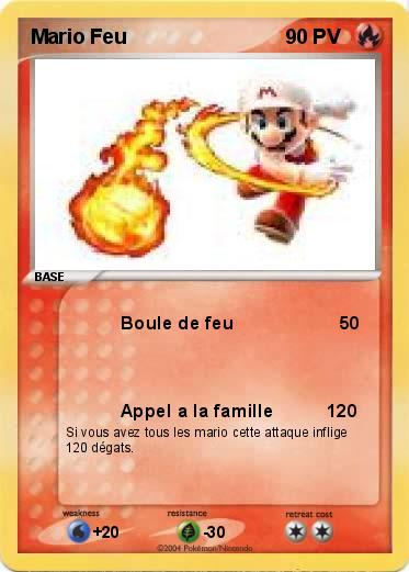 Pokemon Mario Feu