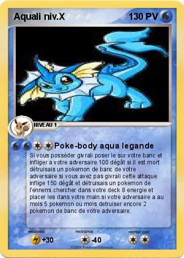 Pokemon Aquali niv.X