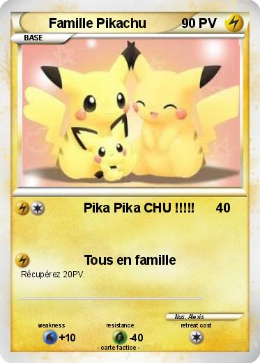 Pokemon Famille Pikachu