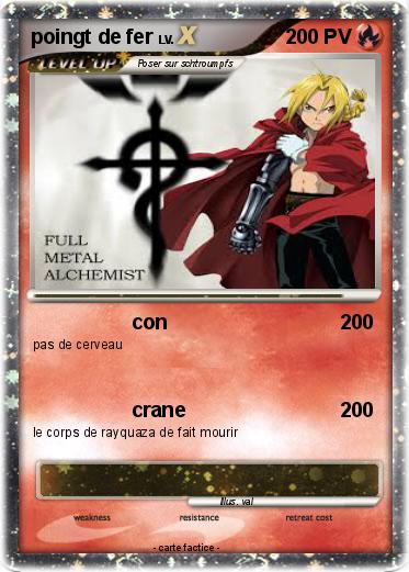 Pokemon poingt de fer