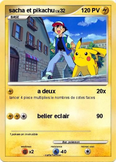 Pokemon sacha et pikachu