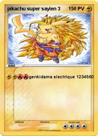 Pokemon pikachu super sayien 3