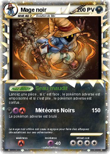 Pokemon Mage noir