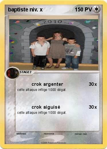 Pokemon baptiste niv. x 