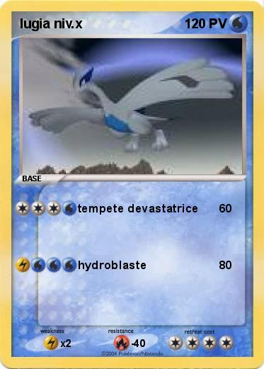 Pokemon lugia niv.x